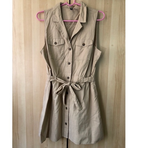 H&M Dresses & Skirts - H&M Woven Twill Shirt Belted Dress